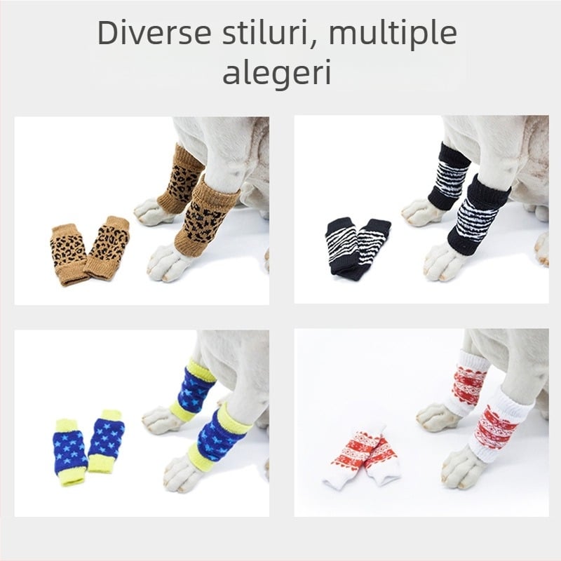 Protecții pentru genunchi și acoperitoare pentru laba pentru animale de companie generale, bumbac, anti-derapare, calde, rezistente la uzură, etichetă privată Blue Wave