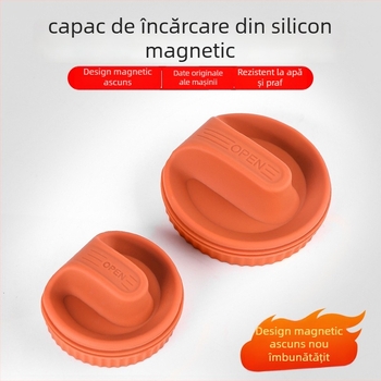 Capac magnetic pentru portul de încărcare, capac de praf din silicon, impermeabil pentru mașină
