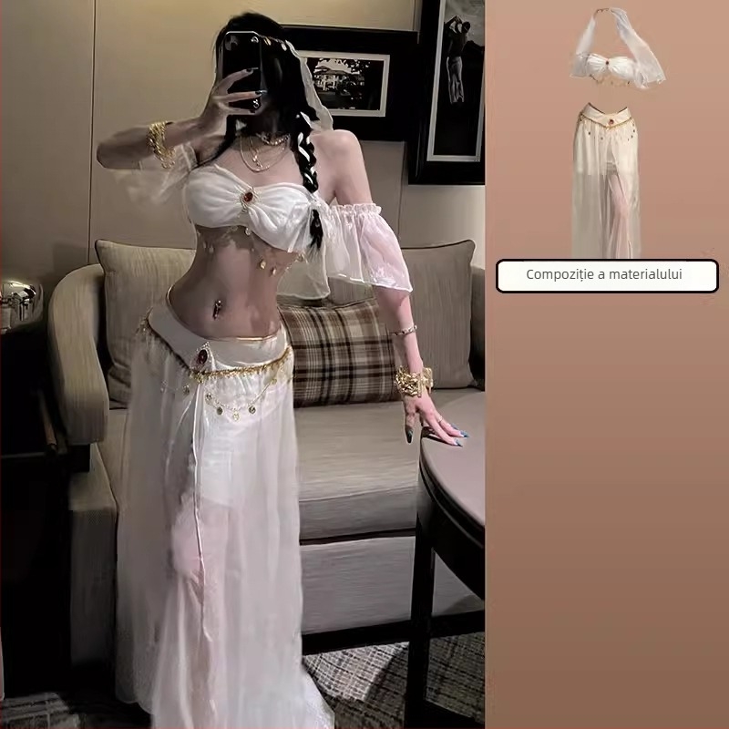 Costum de dans pentru abdomen – Exot Indian pentru bărbați, Costum foto Jasmine Princess Elf, conținut material 95%+, vara 2022