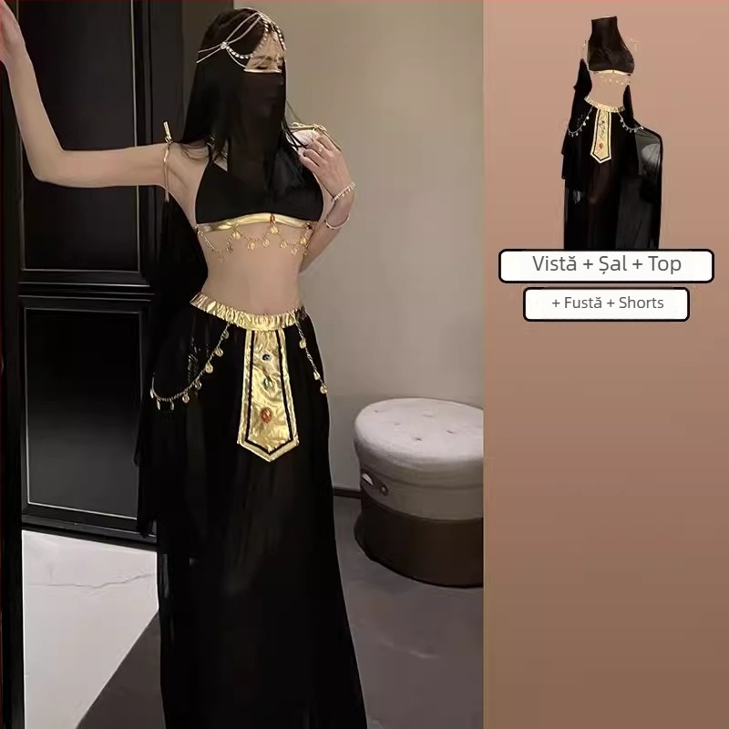 Costum de dans pentru abdomen – Exot Indian pentru bărbați, Costum foto Jasmine Princess Elf, conținut material 95%+, vara 2022