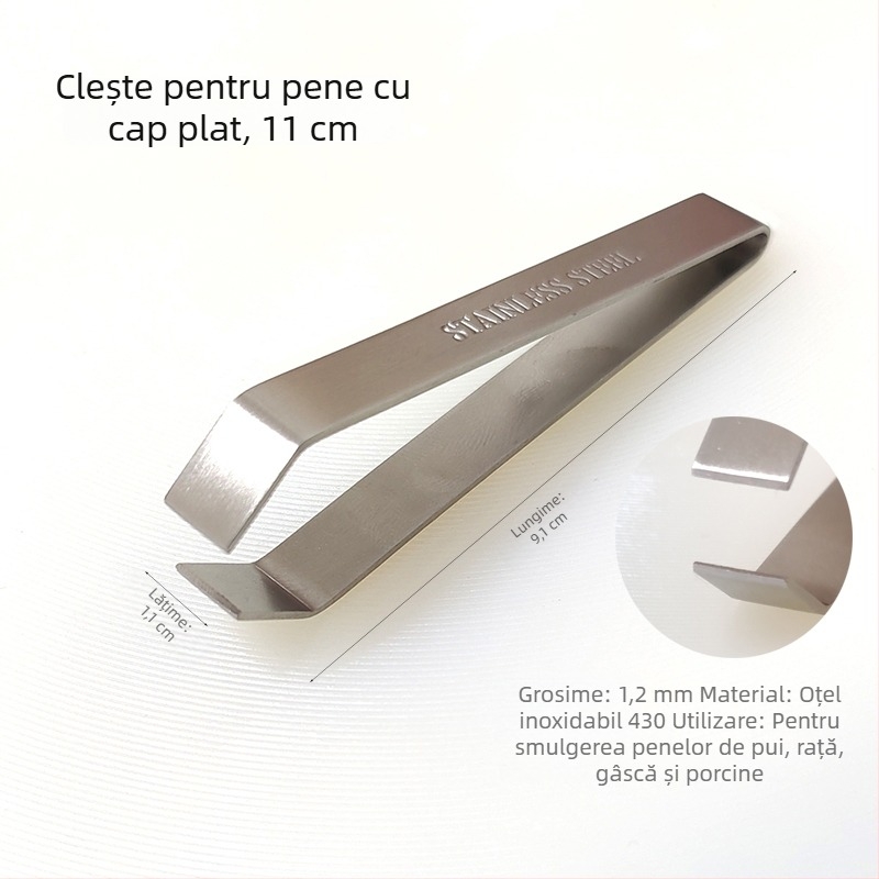 Clește pentru păr din oțel inoxidabil – utilizare casnică, clips pentru barbă și îndepărtarea penelor în bucătărie