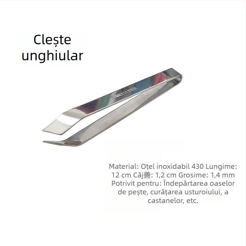 Clește pentru păr din oțel inoxidabil – utilizare casnică, clips pentru barbă și îndepărtarea penelor în bucătărie