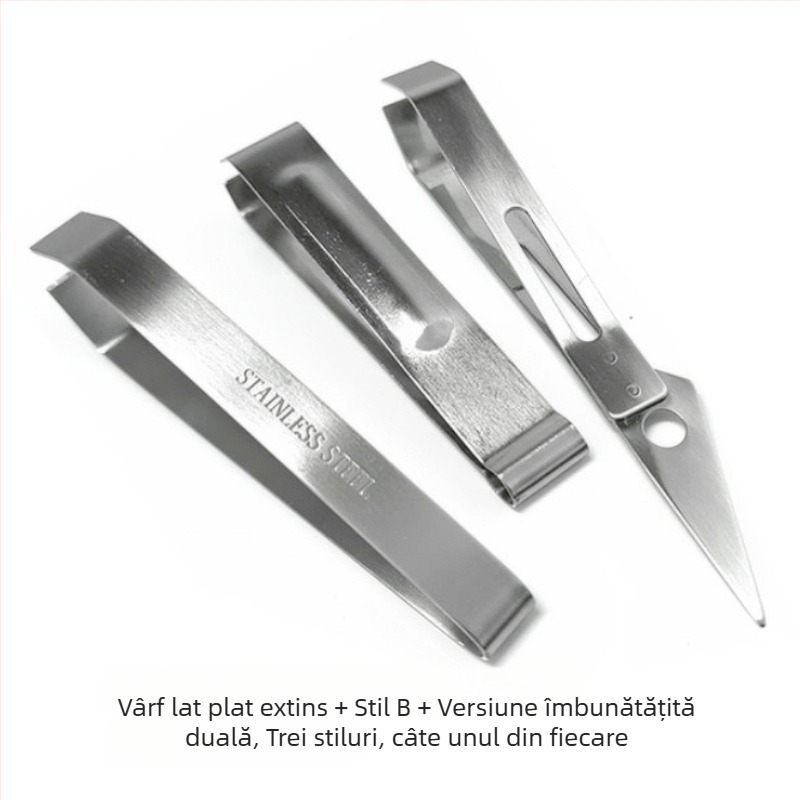 Clește pentru păr din oțel inoxidabil – utilizare casnică, clips pentru barbă și îndepărtarea penelor în bucătărie