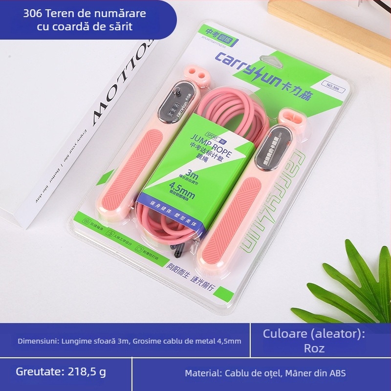 Săritură cu numărătoare mecanică și rulmenți - antrenament calistenic, model 001, ABS și PVC