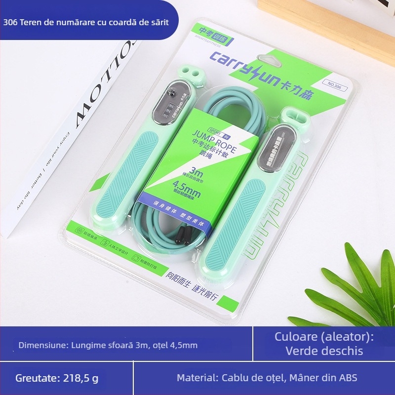 Săritură cu numărătoare mecanică și rulmenți - antrenament calistenic, model 001, ABS și PVC