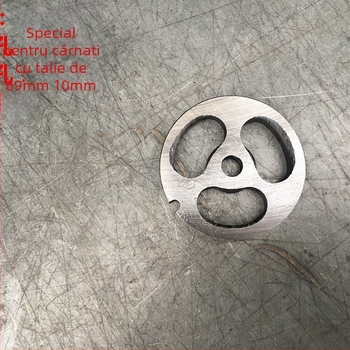 Măcinător de carne de birou cu lamă încrucișată, lamă Turtle-Back, ax pătrat, placă perforată, placă de ieșire a cărnii