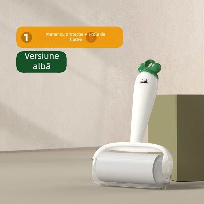 Rulou lipicios din plastic pentru păr de animale de companie și haine — rolă detașabilă; stil modern minimalist; origine Zhejiang; lansare vara 2023.