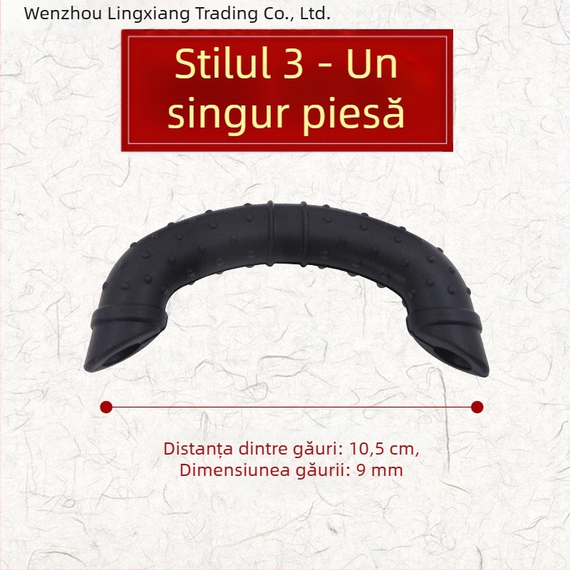 Capace din silicon pentru urechile oalei, izolație termică, pentru oale vechi cu două urechi și wok mare cu mâner cu clips, rezistente la temperaturi înalte