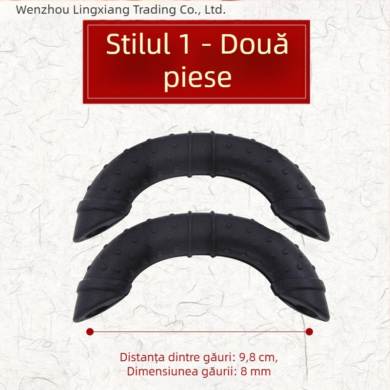 Capace din silicon pentru urechile oalei, izolație termică, pentru oale vechi cu două urechi și wok mare cu mâner cu clips, rezistente la temperaturi înalte