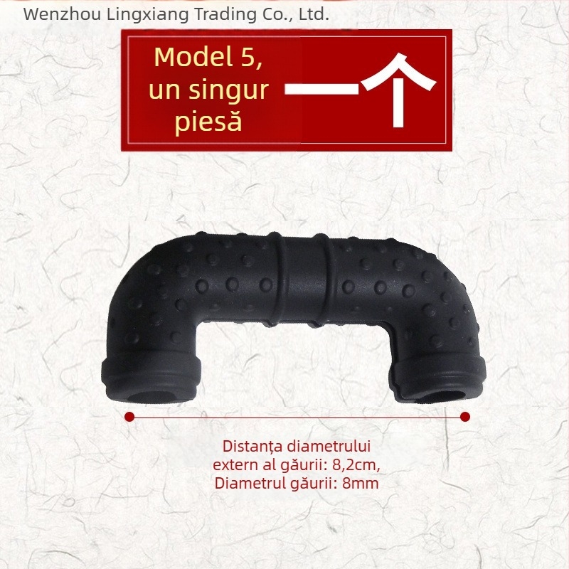 Capace din silicon pentru urechile oalei, izolație termică, pentru oale vechi cu două urechi și wok mare cu mâner cu clips, rezistente la temperaturi înalte