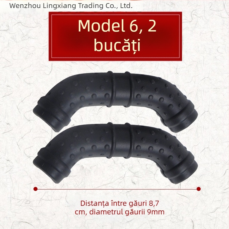 Capace din silicon pentru urechile oalei, izolație termică, pentru oale vechi cu două urechi și wok mare cu mâner cu clips, rezistente la temperaturi înalte