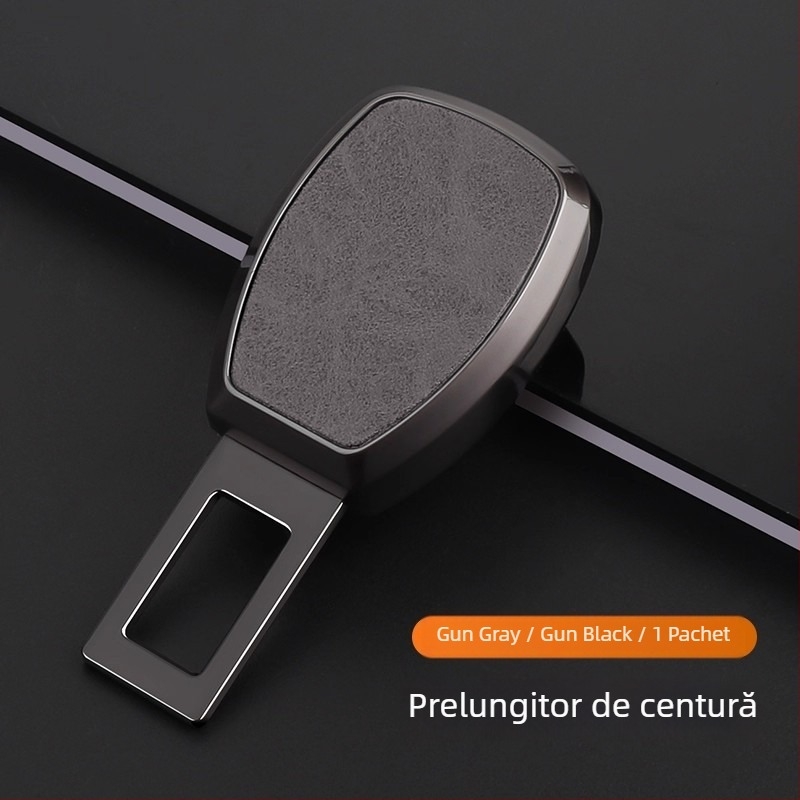 Extindere a curelei de siguranță pentru Smart Fortwo/ForTwo/ForFour – aliaj de zinc și piele, model: Smart safety belt extender