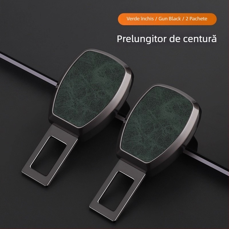 Extindere a curelei de siguranță pentru Smart Fortwo/ForTwo/ForFour – aliaj de zinc și piele, model: Smart safety belt extender