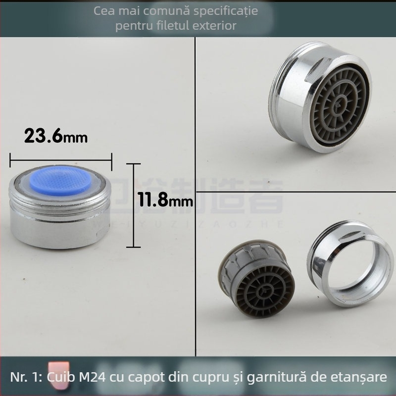 Aerator pentru robinet de bucătărie cu filtru din plasă internă pentru economisirea apei (Public Version)