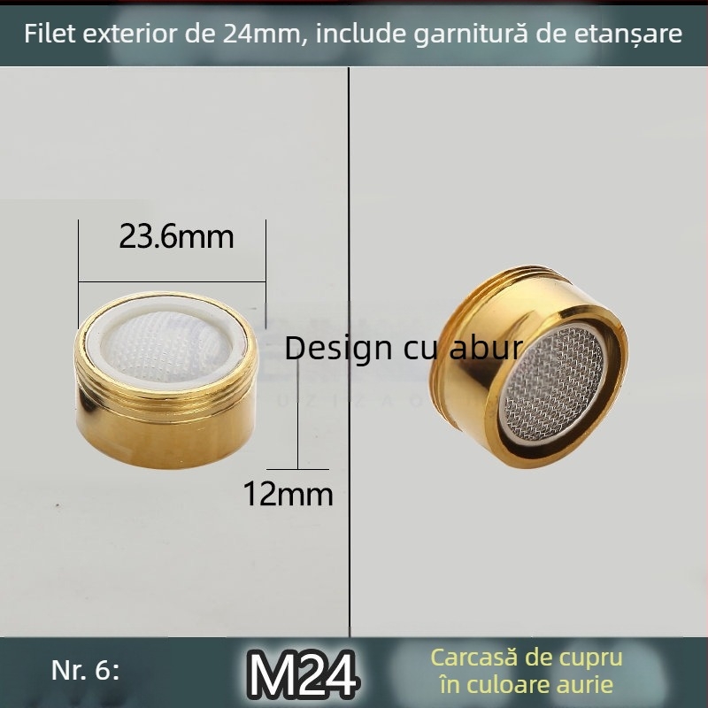 Aerator pentru robinet de bucătărie cu filtru din plasă internă pentru economisirea apei (Public Version)