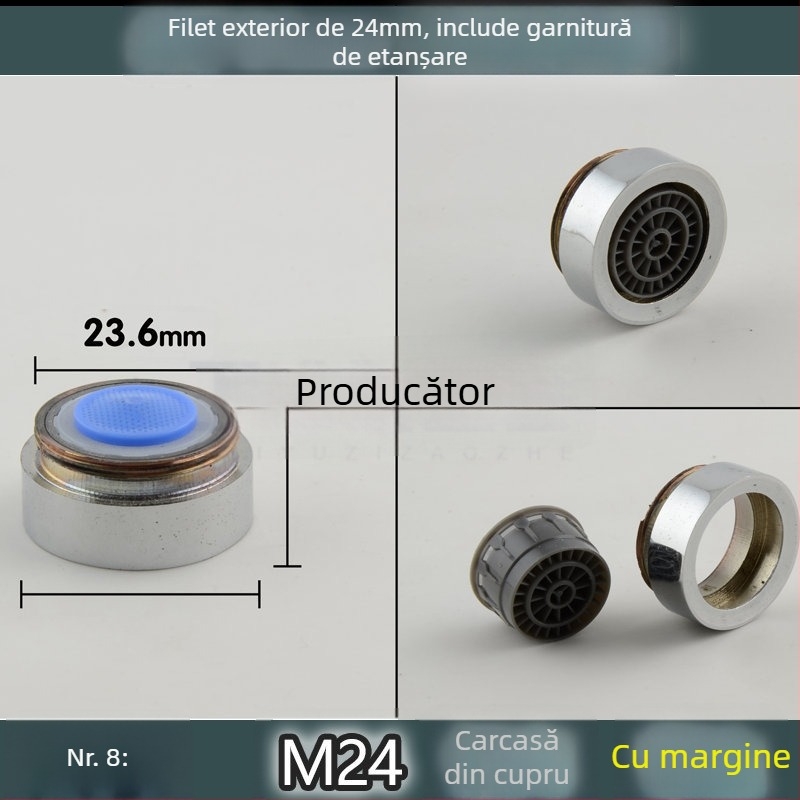 Aerator pentru robinet de bucătărie cu filtru din plasă internă pentru economisirea apei (Public Version)