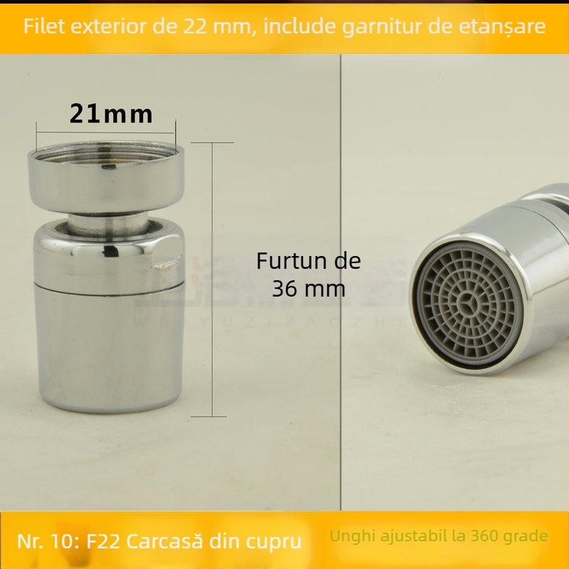 Aerator pentru robinet de bucătărie cu filtru din plasă internă pentru economisirea apei (Public Version)