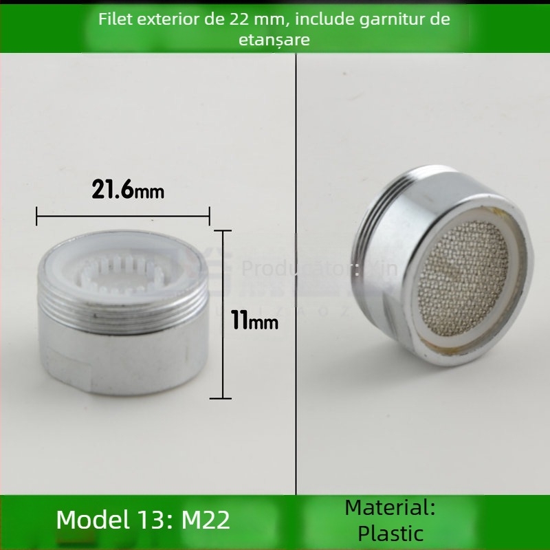 Aerator pentru robinet de bucătărie cu filtru din plasă internă pentru economisirea apei (Public Version)