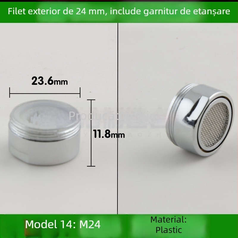 Aerator pentru robinet de bucătărie cu filtru din plasă internă pentru economisirea apei (Public Version)