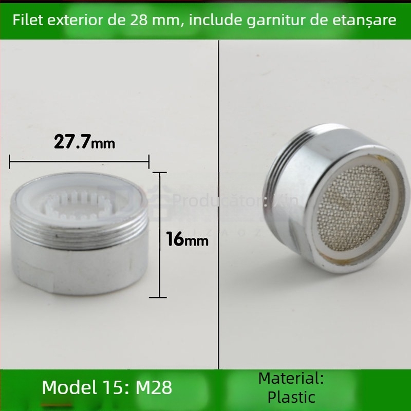 Aerator pentru robinet de bucătărie cu filtru din plasă internă pentru economisirea apei (Public Version)