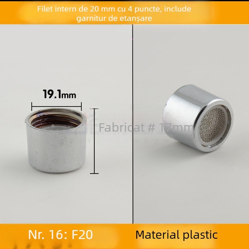 Aerator pentru robinet de bucătărie cu filtru din plasă internă pentru economisirea apei (Public Version)