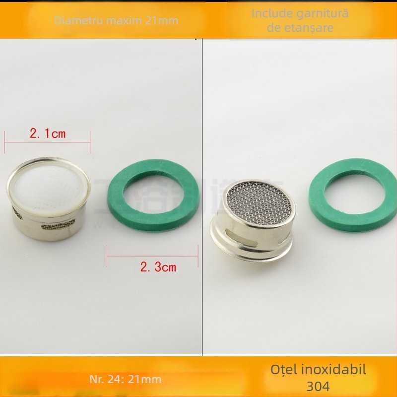 Aerator pentru robinet de bucătărie cu filtru din plasă internă pentru economisirea apei (Public Version)