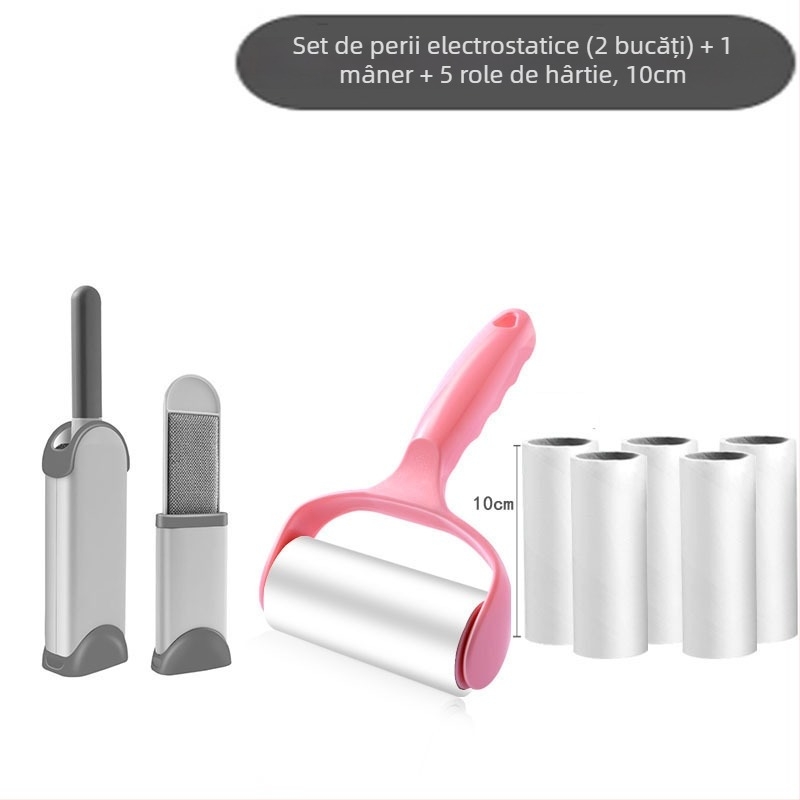 Îndepărtător de scame pentru haine, cu eliminare electrostatică a prafului și racletă cu role, lansat în 2023