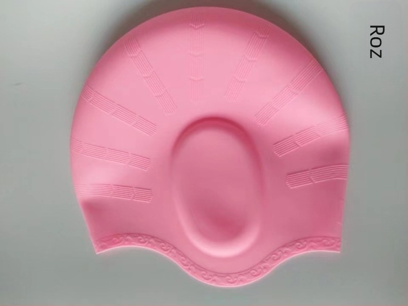 Șapcă de înot din silicon, cu elasticitate ridicată, protecție pentru urechi, impermeabilă, confortabilă pentru adulți, potrivită pentru înot și scufundări.