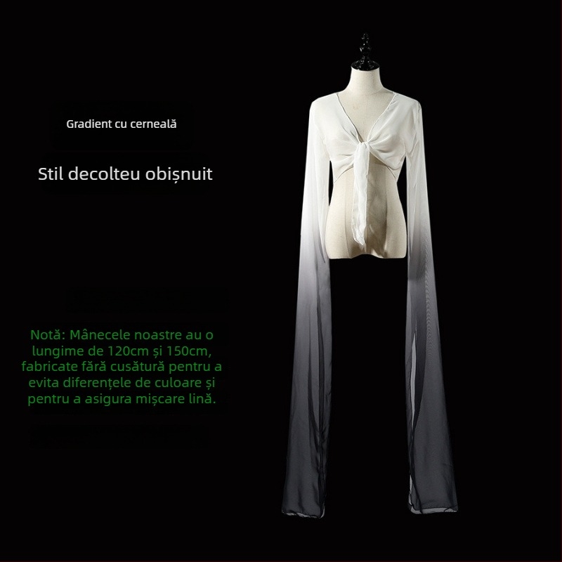 Water Sleeve Opera Top pentru adulți - Costum de dans unisex, poliester, conținut 90–95% poliester, Vara 2022