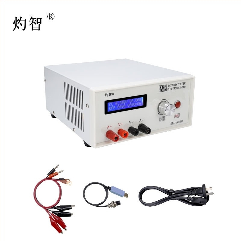 Tester de capacitate a bateriei cu sarcină electronică și test al sursei de alimentare, încărcare 5A / descărcare 10A, model EBC-A10H, brand Burning Wisdom