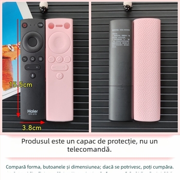 Carcasă de protecție din silicon pentru telecomanda Haier HTR-U17A, anti-cădere, impermeabilă și rezistentă la praf, design îngroșat