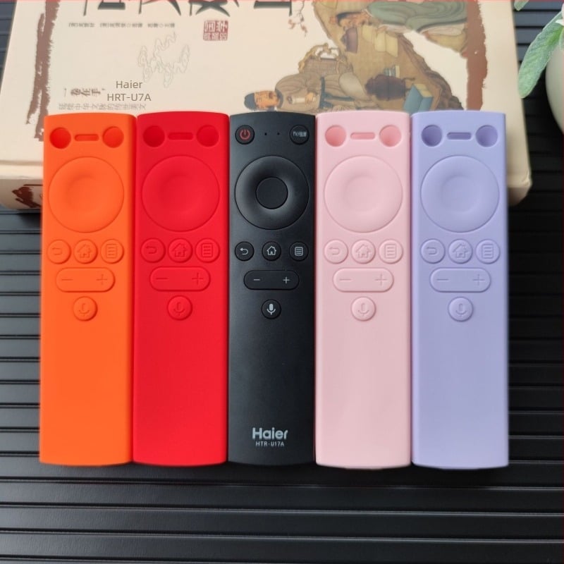 Carcasă de protecție din silicon pentru telecomanda Haier HTR-U17A, anti-cădere, impermeabilă și rezistentă la praf, design îngroșat