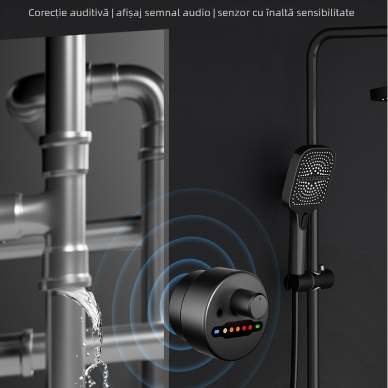Detector de surse sonore F03 pentru ascultare, detectarea scurgerilor și captarea sunetului