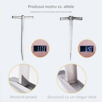 Cuțit separator pentru jackfruit – oțel inoxidabil, unealtă multifuncțională pentru eliminarea miezului și despărțirea fructului