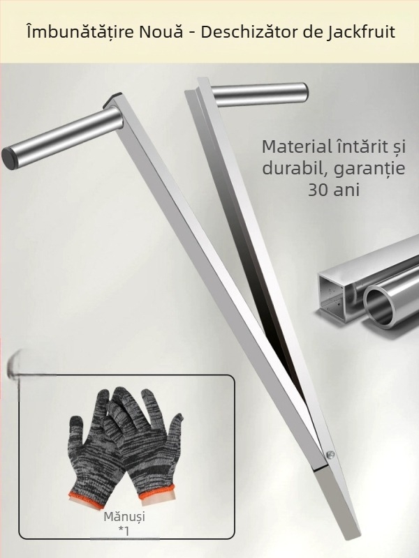 Cuțit separator pentru jackfruit – oțel inoxidabil, unealtă multifuncțională pentru eliminarea miezului și despărțirea fructului