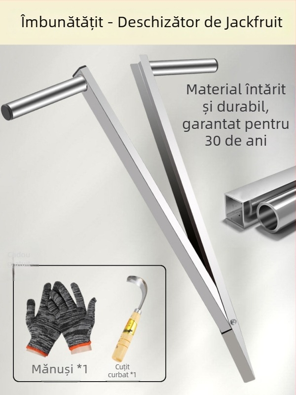Cuțit separator pentru jackfruit – oțel inoxidabil, unealtă multifuncțională pentru eliminarea miezului și despărțirea fructului