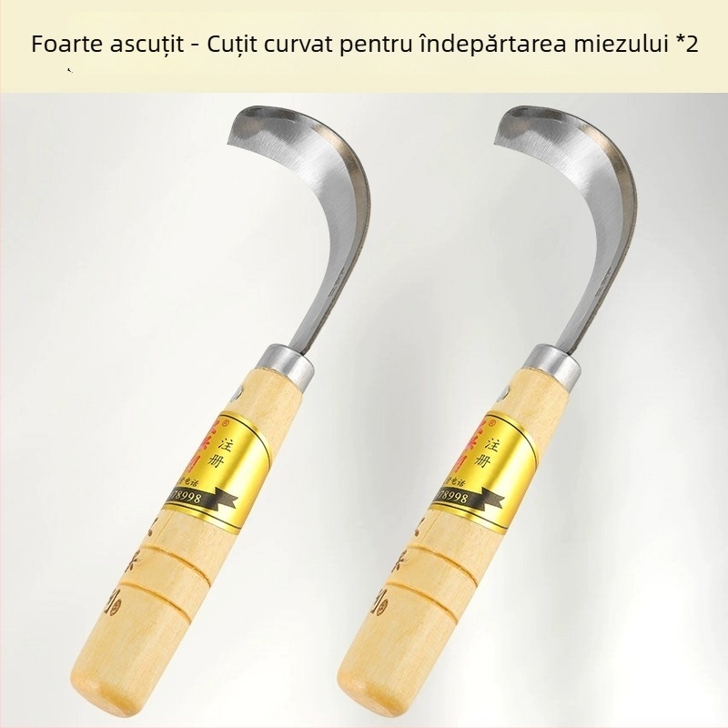 Cuțit separator pentru jackfruit – oțel inoxidabil, unealtă multifuncțională pentru eliminarea miezului și despărțirea fructului