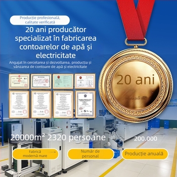Contor Bluetooth inteligent pentru locuințe și spații închiriate, cu scanare de la distanță pentru încărcare și plată, monofazat, preplătit