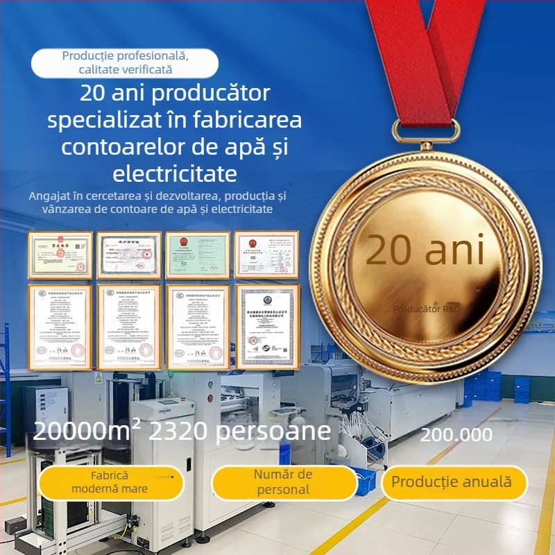 Contor Bluetooth inteligent pentru locuințe și spații închiriate, cu scanare de la distanță pentru încărcare și plată, monofazat, preplătit