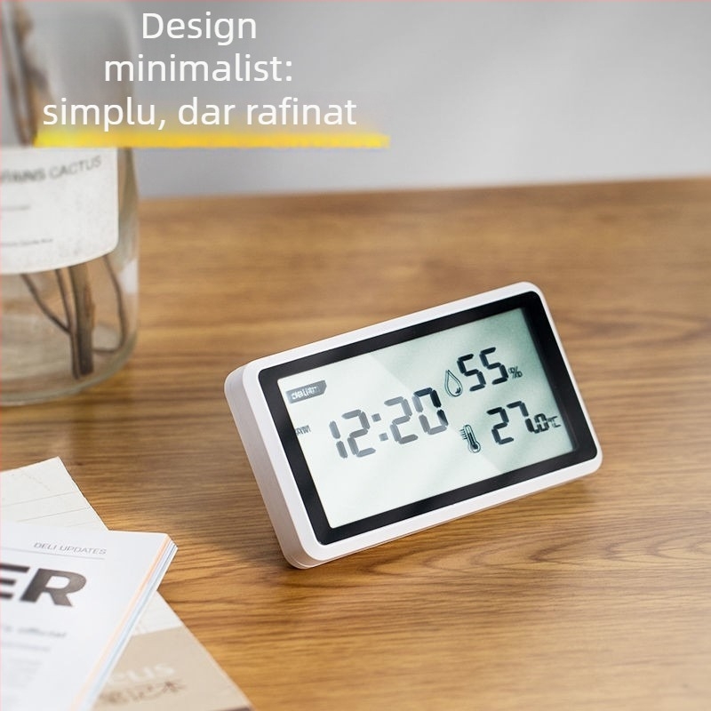 Măsurător digital de temperatură și umiditate cu afișaj digital, pentru interior, precizie înaltă, DL336001, brand Effective