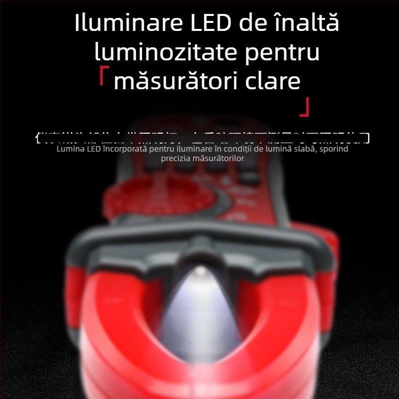 Delixi 1708A clamp meter – Măsurare automată a tensiunii AC/DC