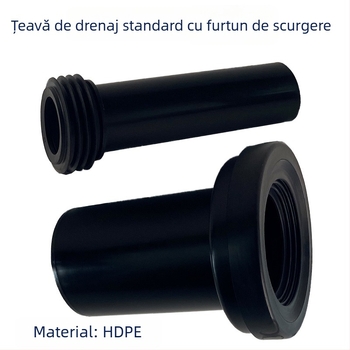 Set de fitinguri pentru toaletă cu montaj pe perete – rezervor ascuns; PVC, silicon, PE; pentru canalizare; turnare prin matriță