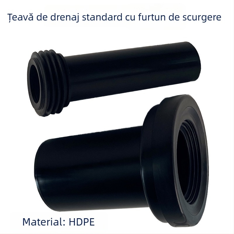 Set de fitinguri pentru toaletă cu montaj pe perete – rezervor ascuns; PVC, silicon, PE; pentru canalizare; turnare prin matriță