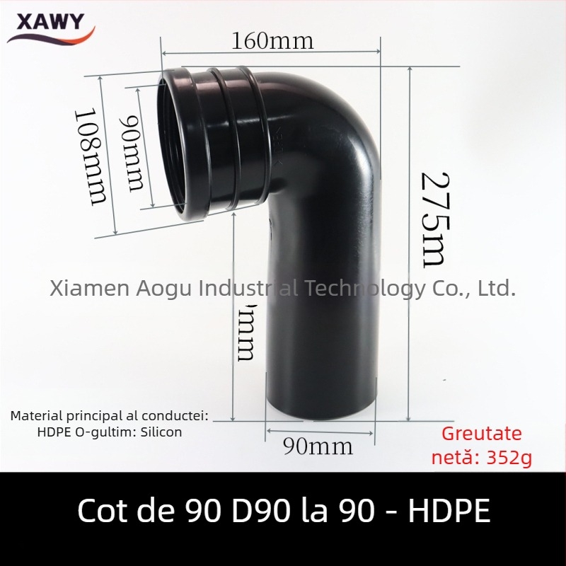 Set de fitinguri pentru toaletă cu montaj pe perete – rezervor ascuns; PVC, silicon, PE; pentru canalizare; turnare prin matriță