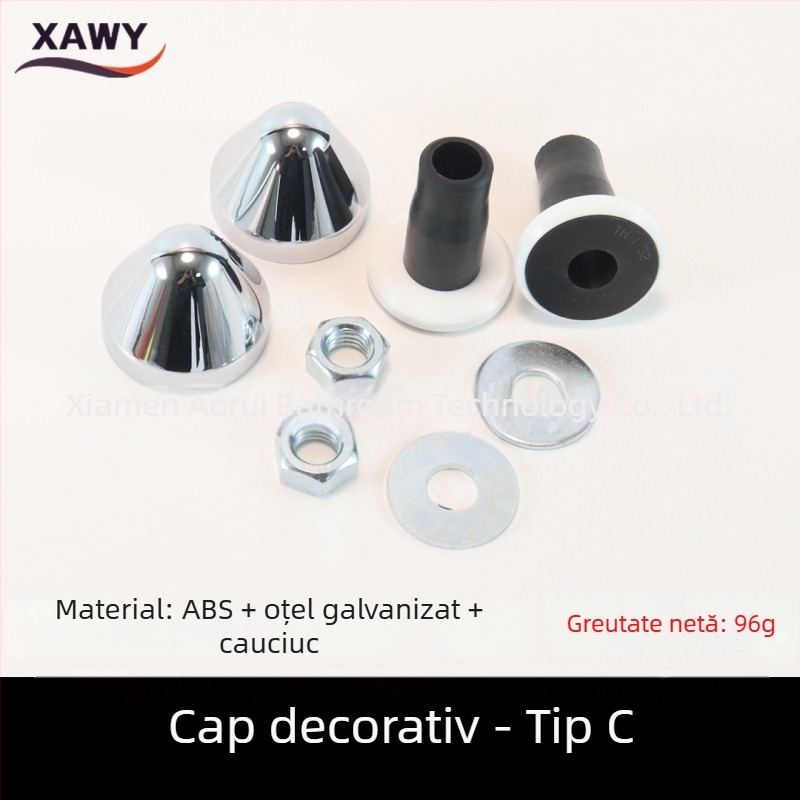 Set de fitinguri pentru toaletă cu montaj pe perete – rezervor ascuns; PVC, silicon, PE; pentru canalizare; turnare prin matriță