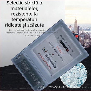 Contor electronic trifazat inteligent pentru locuințe închiriate, DTS, 380V, contor de energie cu înaltă precizie