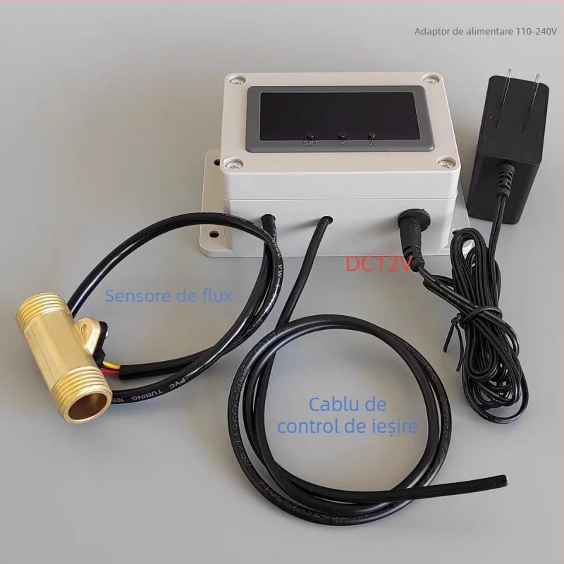 Alarmă de flux a apei și detector de debit pentru conducte de lichide, interval de măsură 36–4200 L/h