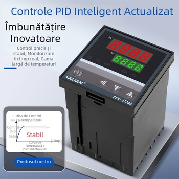 Termostat Rexc700 cu afișaj digital, controler inteligent de temperatură, PID complet automat, reglaj PID ajustabil