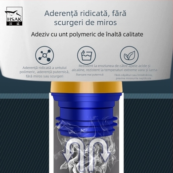 Inel de etanșare pentru flanșă de toaletă; anti miros și anti scurgeri; garnitură adezivă îngroșată; material: adeziv nano/gumă; stil: modern minimalist.