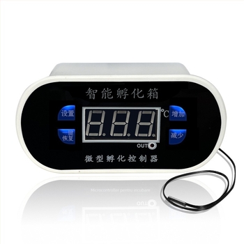 Controler de temperatură pentru incubator cu afișaj digital, termostat cu microcomputer, temperatura reglabilă, 220V, montare manuală, Tianxin